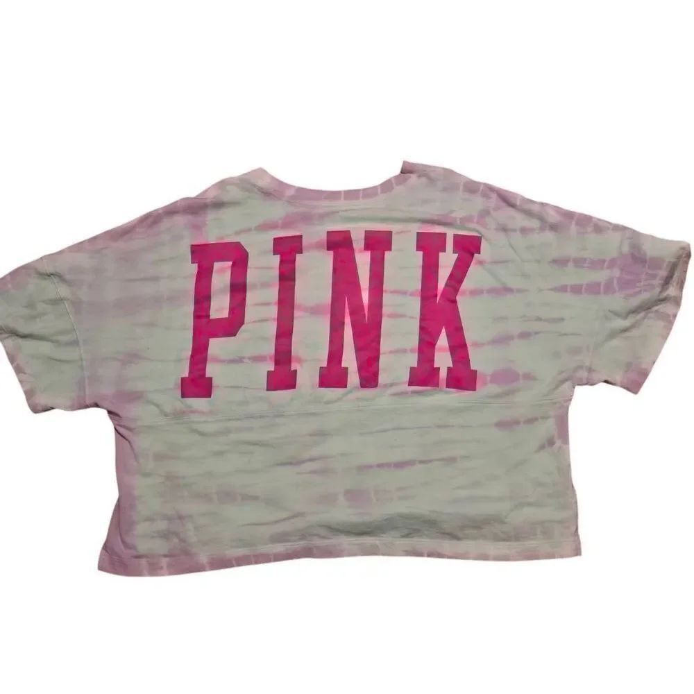 PINK by VS Cropped Football Jersey Tee